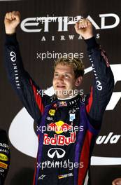 Sebastian Vettel (GER), Red Bull Racing  03.11.2013. Formula 1 World Championship, Rd 17, Abu Dhabi Grand Prix, Yas Marina Circuit, Abu Dhabi, Race Day.