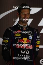 2nd place Mark Webber (AUS) Red Bull Racing. 03.11.2013. Formula 1 World Championship, Rd 17, Abu Dhabi Grand Prix, Yas Marina Circuit, Abu Dhabi, Race Day.