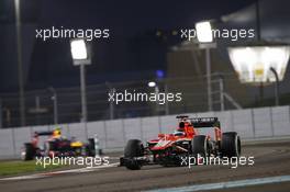 Jules Bianchi (FRA) Marussia F1 Team MR02. 03.11.2013. Formula 1 World Championship, Rd 17, Abu Dhabi Grand Prix, Yas Marina Circuit, Abu Dhabi, Race Day.