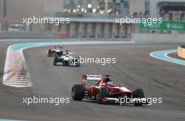 Fernando Alonso (ESP), Scuderia Ferrari  03.11.2013. Formula 1 World Championship, Rd 17, Abu Dhabi Grand Prix, Yas Marina Circuit, Abu Dhabi, Race Day.
