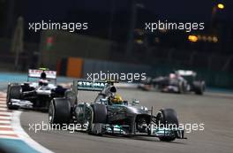 Lewis Hamilton (GBR), Mercedes Grand Prix  03.11.2013. Formula 1 World Championship, Rd 17, Abu Dhabi Grand Prix, Yas Marina Circuit, Abu Dhabi, Race Day.