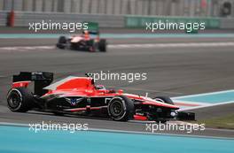 Jules Bianchi (FRA), Marussia Formula One Team   03.11.2013. Formula 1 World Championship, Rd 17, Abu Dhabi Grand Prix, Yas Marina Circuit, Abu Dhabi, Race Day.