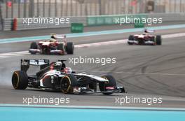 Nico Hulkenberg (GER), Sauber F1 Team Formula One team  03.11.2013. Formula 1 World Championship, Rd 17, Abu Dhabi Grand Prix, Yas Marina Circuit, Abu Dhabi, Race Day.