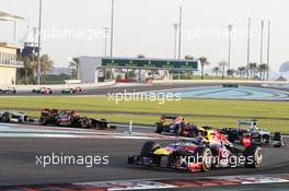 Mark Webber (AUS) Red Bull Racing RB9. 03.11.2013. Formula 1 World Championship, Rd 17, Abu Dhabi Grand Prix, Yas Marina Circuit, Abu Dhabi, Race Day.