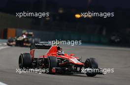 Jules Bianchi (FRA), Marussia Formula One Team   03.11.2013. Formula 1 World Championship, Rd 17, Abu Dhabi Grand Prix, Yas Marina Circuit, Abu Dhabi, Race Day.