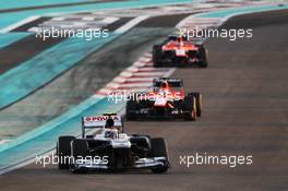 Valtteri Bottas (FIN) Williams FW35. 03.11.2013. Formula 1 World Championship, Rd 17, Abu Dhabi Grand Prix, Yas Marina Circuit, Abu Dhabi, Race Day.