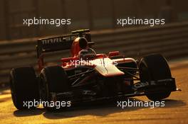 Max Chilton (GBR) Marussia F1 Team MR02. 02.11.2013. Formula 1 World Championship, Rd 17, Abu Dhabi Grand Prix, Yas Marina Circuit, Abu Dhabi, Qualifying Day.
