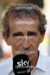 Alain Prost (FRA). 03.11.2013. Formula 1 World Championship, Rd 17, Abu Dhabi Grand Prix, Yas Marina Circuit, Abu Dhabi, Race Day.