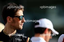Romain Grosjean (FRA), Lotus F1 Team  03.11.2013. Formula 1 World Championship, Rd 17, Abu Dhabi Grand Prix, Yas Marina Circuit, Abu Dhabi, Race Day.