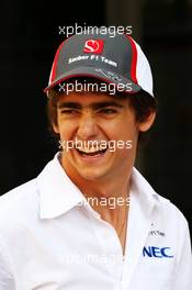 Esteban Gutierrez (MEX) Sauber. 31.10.2013. Formula 1 World Championship, Rd 17, Abu Dhabi Grand Prix, Yas Marina Circuit, Abu Dhabi, Preparation Day.
