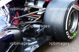 Williams FW35 rear floor detail. 31.10.2013. Formula 1 World Championship, Rd 17, Abu Dhabi Grand Prix, Yas Marina Circuit, Abu Dhabi, Preparation Day.