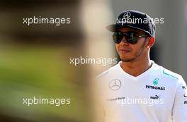Lewis Hamilton (GBR), Mercedes Grand Prix  31.10.2013. Formula 1 World Championship, Rd 17, Abu Dhabi Grand Prix, Yas Marina Circuit, Abu Dhabi, Preparation Day.