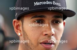 Lewis Hamilton (GBR), Mercedes Grand Prix  31.10.2013. Formula 1 World Championship, Rd 17, Abu Dhabi Grand Prix, Yas Marina Circuit, Abu Dhabi, Preparation Day.