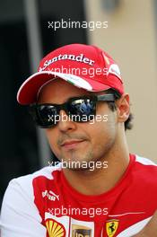 Felipe Massa (BRA) Ferrari. 31.10.2013. Formula 1 World Championship, Rd 17, Abu Dhabi Grand Prix, Yas Marina Circuit, Abu Dhabi, Preparation Day.
