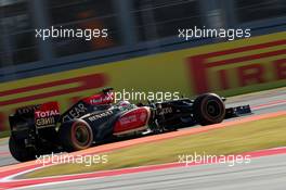 Heikki Kovalainen (FIN) Lotus F1 E21. 15.11.2013. Formula 1 World Championship, Rd 18, United States Grand Prix, Austin, Texas, USA, Practice Day.