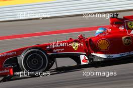 Fernando Alonso (ESP) Ferrari F138. 15.11.2013. Formula 1 World Championship, Rd 18, United States Grand Prix, Austin, Texas, USA, Practice Day.
