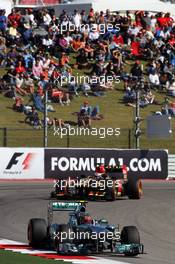 Lewis Hamilton (GBR) Mercedes AMG F1 W04. 15.11.2013. Formula 1 World Championship, Rd 18, United States Grand Prix, Austin, Texas, USA, Practice Day.