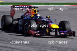 Sebastian Vettel (GER) Red Bull Racing RB9. 15.11.2013. Formula 1 World Championship, Rd 18, United States Grand Prix, Austin, Texas, USA, Practice Day.