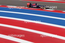 Daniil Kvyat (RUS) Scuderia Toro Rosso  15.11.2013. Formula 1 World Championship, Rd 18, United States Grand Prix, Austin, Texas, USA, Practice Day.