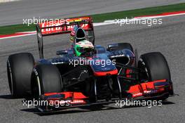 Sergio Perez (MEX) McLaren MP4-28. 15.11.2013. Formula 1 World Championship, Rd 18, United States Grand Prix, Austin, Texas, USA, Practice Day.