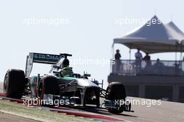 Nico Rosberg (GER) Mercedes AMG F1 W04. 15.11.2013. Formula 1 World Championship, Rd 18, United States Grand Prix, Austin, Texas, USA, Practice Day.
