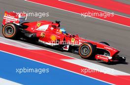 Fernando Alonso (ESP), Scuderia Ferrari  15.11.2013. Formula 1 World Championship, Rd 18, United States Grand Prix, Austin, Texas, USA, Practice Day.