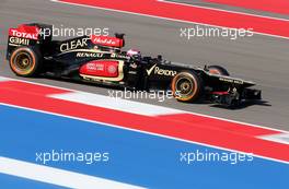 Heikki Kovalainen (FIN), Lotus F1 Team  15.11.2013. Formula 1 World Championship, Rd 18, United States Grand Prix, Austin, Texas, USA, Practice Day.
