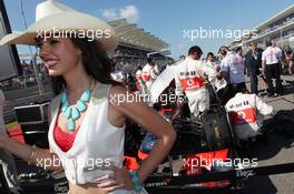 Grid girl. 17.11.2013. Formula 1 World Championship, Rd 18, United States Grand Prix, Austin, Texas, USA, Race Day.