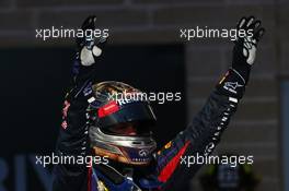 1st place Sebastian Vettel (GER) Red Bull Racing. 17.11.2013. Formula 1 World Championship, Rd 18, United States Grand Prix, Austin, Texas, USA, Race Day.