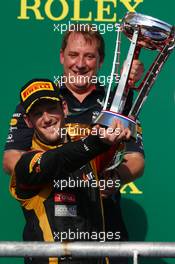 2nd place Romain Grosjean (FRA) Lotus F1 Team. 17.11.2013. Formula 1 World Championship, Rd 18, United States Grand Prix, Austin, Texas, USA, Race Day.