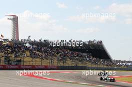 Nico Rosberg (GER) Mercedes AMG F1 W04. 17.11.2013. Formula 1 World Championship, Rd 18, United States Grand Prix, Austin, Texas, USA, Race Day.