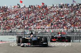 Nico Hulkenberg (GER) Sauber C32. 17.11.2013. Formula 1 World Championship, Rd 18, United States Grand Prix, Austin, Texas, USA, Race Day.