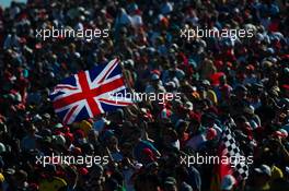 Union flag in the crowd. 17.11.2013. Formula 1 World Championship, Rd 18, United States Grand Prix, Austin, Texas, USA, Race Day.