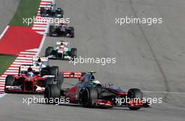 Sergio Perez (MEX), McLaren Mercedes  17.11.2013. Formula 1 World Championship, Rd 18, United States Grand Prix, Austin, Texas, USA, Race Day.