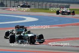 Nico Rosberg (GER) Mercedes AMG F1 W04. 17.11.2013. Formula 1 World Championship, Rd 18, United States Grand Prix, Austin, Texas, USA, Race Day.