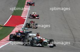 Paul di Resta (GBR), Force India Formula One Team  17.11.2013. Formula 1 World Championship, Rd 18, United States Grand Prix, Austin, Texas, USA, Race Day.