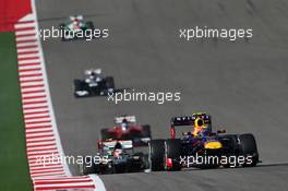 Mark Webber (AUS) Red Bull Racing. 17.11.2013. Formula 1 World Championship, Rd 18, United States Grand Prix, Austin, Texas, USA, Race Day.