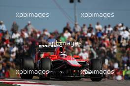 Max Chilton (GBR) Marussia F1 Team MR02. 17.11.2013. Formula 1 World Championship, Rd 18, United States Grand Prix, Austin, Texas, USA, Race Day.