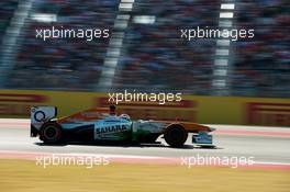 Paul di Resta (GBR) Sahara Force India VJM06. 17.11.2013. Formula 1 World Championship, Rd 18, United States Grand Prix, Austin, Texas, USA, Race Day.