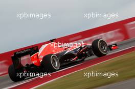 Jules Bianchi (FRA) Marussia F1 Team MR02. 16.11.2013. Formula 1 World Championship, Rd 18, United States Grand Prix, Austin, Texas, USA, Qualifying Day.