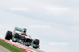 Lewis Hamilton (GBR) Mercedes AMG F1 W04. 16.11.2013. Formula 1 World Championship, Rd 18, United States Grand Prix, Austin, Texas, USA, Qualifying Day.