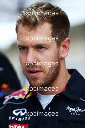 Sebastian Vettel (GER) Red Bull Racing. 16.11.2013. Formula 1 World Championship, Rd 18, United States Grand Prix, Austin, Texas, USA, Qualifying Day.