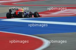 Sebastian Vettel (GER) Red Bull Racing RB9. 16.11.2013. Formula 1 World Championship, Rd 18, United States Grand Prix, Austin, Texas, USA, Qualifying Day.