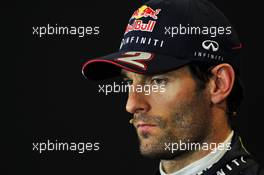 Mark Webber (AUS) Red Bull Racing in the FIA Press Conference. 16.11.2013. Formula 1 World Championship, Rd 18, United States Grand Prix, Austin, Texas, USA, Qualifying Day.
