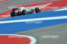 Nico Rosberg (GER) Mercedes AMG F1 W04. 16.11.2013. Formula 1 World Championship, Rd 18, United States Grand Prix, Austin, Texas, USA, Qualifying Day.