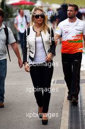 Jennifer Becks (GER), girlfriend of Adrian Sutil (GER) Sahara Force India F1. 16.11.2013. Formula 1 World Championship, Rd 18, United States Grand Prix, Austin, Texas, USA, Qualifying Day.