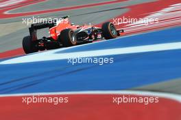 Max Chilton (GBR) Marussia F1 Team MR02. 16.11.2013. Formula 1 World Championship, Rd 18, United States Grand Prix, Austin, Texas, USA, Qualifying Day.