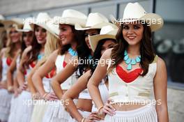 Grid girls. 16.11.2013. Formula 1 World Championship, Rd 18, United States Grand Prix, Austin, Texas, USA, Qualifying Day.