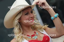 Grid girl. 16.11.2013. Formula 1 World Championship, Rd 18, United States Grand Prix, Austin, Texas, USA, Qualifying Day.