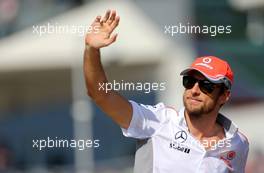 Jenson Button (GBR), McLaren Mercedes  17.11.2013. Formula 1 World Championship, Rd 18, United States Grand Prix, Austin, Texas, USA, Race Day.